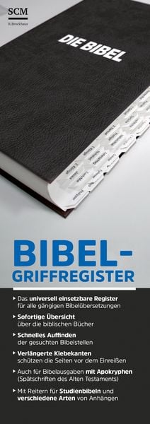 Produktbild: Bibel-Griffregister wei&szlig;