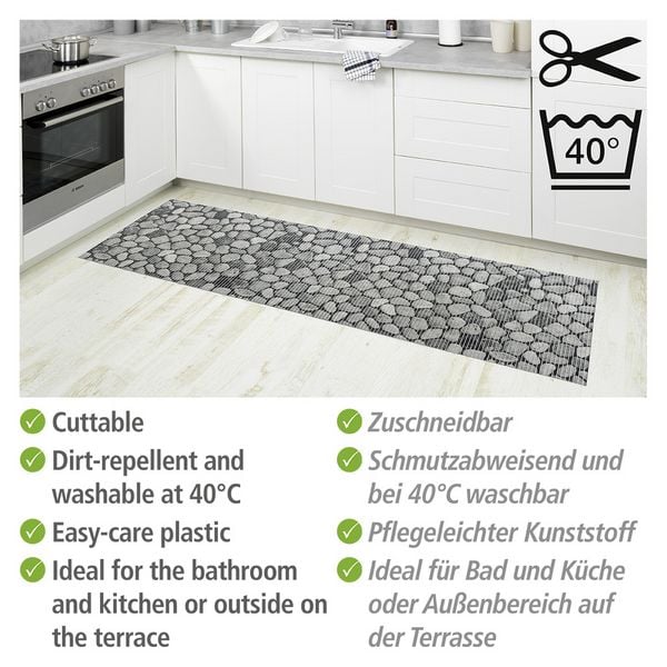 Produktbild: Badematte Sassi, 65 x 200 cm, zuschneidbar