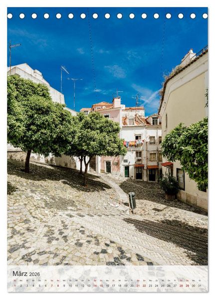 Produktbild: Lissabon Perspektiven (Tischkalender 2026 DIN A5 hoch), CALVENDO Monatskalender