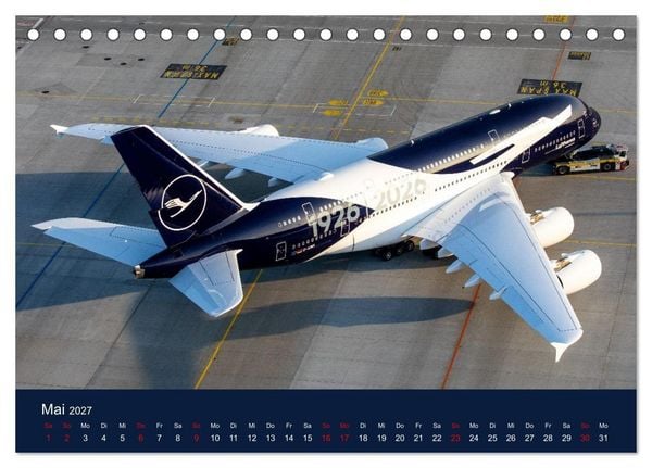 Produktbild: Lufthansa 100 Years (Tischkalender 2027 DIN A5 quer), CALVENDO Monatskalender