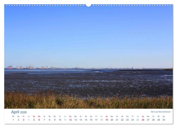 Produktbild: Ebbe und Watt 2026. Impressionen von der Nordseek&uuml;ste (hochwertiger Premium Wandkalender 2026 DIN A2 quer), Kunstdruck in Hochglanz
