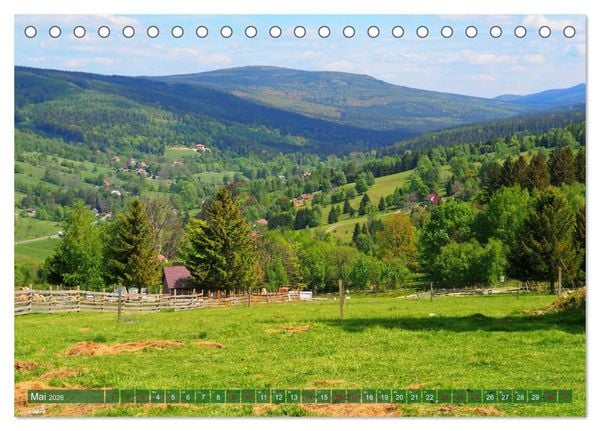 Produktbild: Bad Flinsberg und Umgebung (Tischkalender 2026 DIN A5 quer), CALVENDO Monatskalender