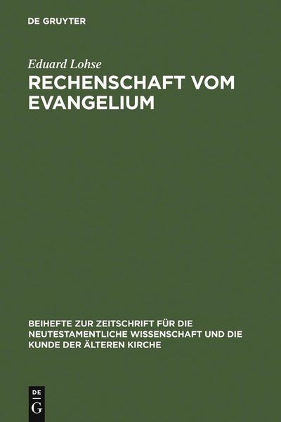 Produktbild: Rechenschaft vom Evangelium