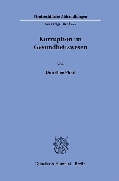 Produktbild: Korruption im Gesundheitswesen.