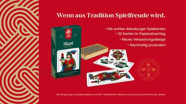 Produktbild: ASS Skat, s&auml;chsisches Bild in Faltschachtel