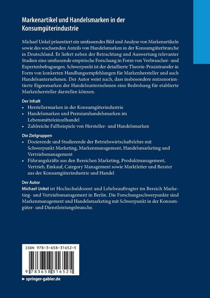 Produktbild: Markenartikel und Handelsmarken in der Konsumg&uuml;terindustrie