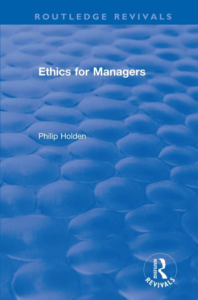 Produktbild: Ethics for Managers