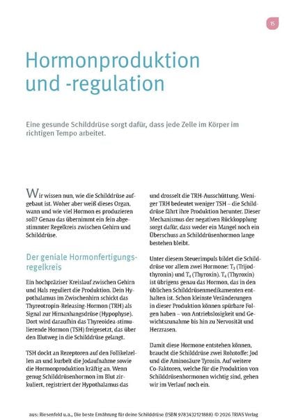 Produktbild: Die beste Ern&auml;hrung f&uuml;r deine Schilddr&uuml;se