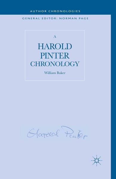 Produktbild: A Harold Pinter Chronology