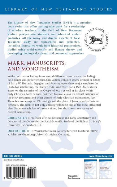 Produktbild: Mark, Manuscripts, and Monotheism