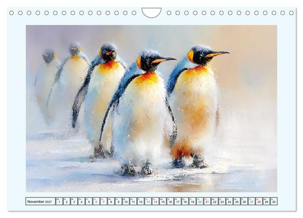 Produktbild: Pinguine. Momente im ewigen Eis (Wandkalender 2027 DIN A4 quer), CALVENDO Monatskalender