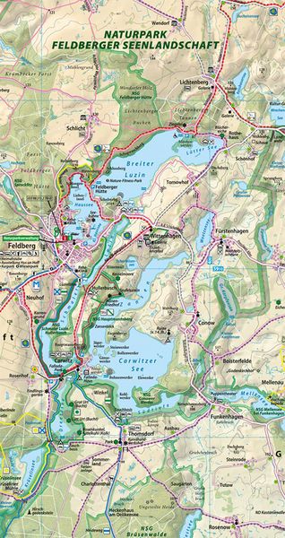 Produktbild: Rad- und Wanderkarte Neustrelitz - Feldberger Seenlandschaft