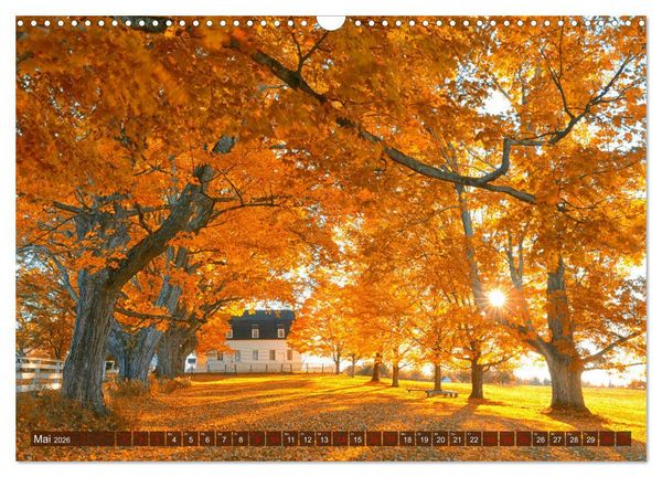 Produktbild: Neu England, Indian Summer (Wandkalender 2026 DIN A3 quer), CALVENDO Monatskalender