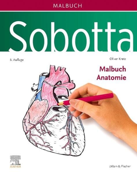 Sobotta Malbuch Anatomie, Gebundene Ausgabe von Oliver Kretz, Urban & Fischer in Elsevier, 9783437412646