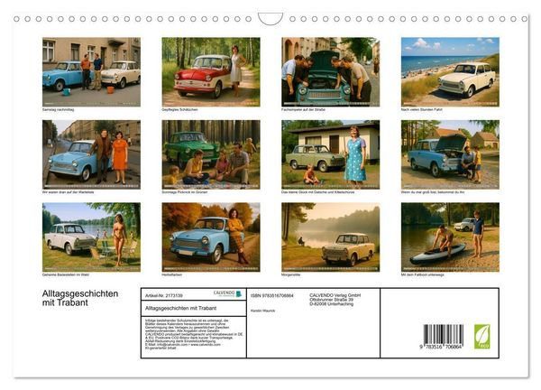 Produktbild: Alltagsgeschichten mit Trabant (Wandkalender 2026 DIN A3 quer), CALVENDO Monatskalender
