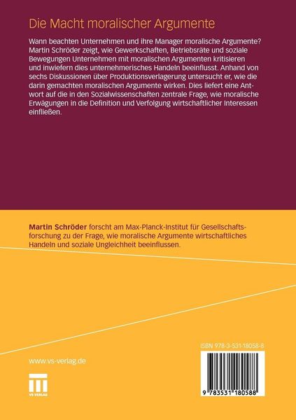 Produktbild: Die Macht moralischer Argumente