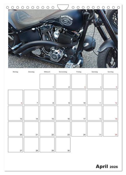 Produktbild: Best of Harley-Davidson Custom-Style 2026 (Wandkalender 2026 DIN A4 hoch), CALVENDO Monatskalender