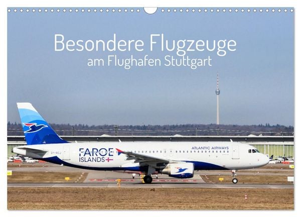 Produktbild: Besondere Flugzeuge am Flughafen Stuttgart (Wandkalender 2026 DIN A3 quer), CALVENDO Monatskalender