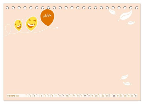 Produktbild: 12 x collage de blagues - calendrier de bricolage (Calendrier de bureau 2026 DIN A5 vertical), CALVENDO calendrier mensuel