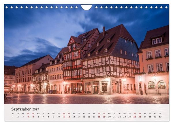 Produktbild: Quedlinburg - Die historische Altstadt (Wandkalender 2027 DIN A4 quer), CALVENDO Monatskalender