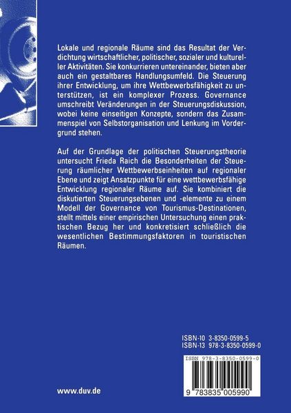 Produktbild: Governance r&auml;umlicher Wettbewerbseinheiten