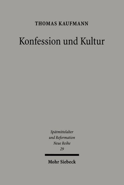 Produktbild: Konfession und Kultur