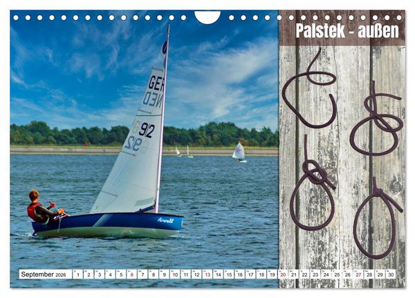 Produktbild: Schnittige Jollen - wichtige Knoten (Wandkalender 2026 DIN A4 quer), CALVENDO Monatskalender