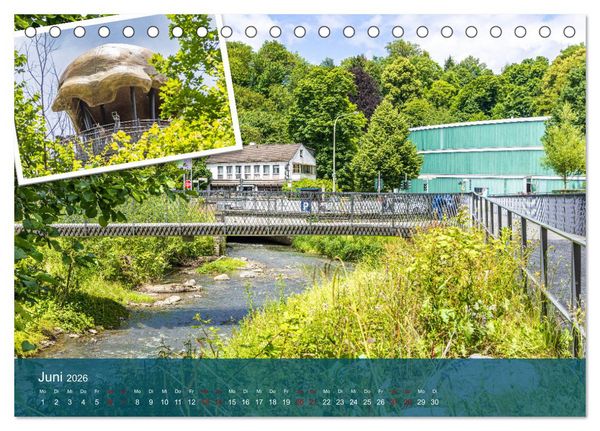 Produktbild: Die D&uuml;ssel von den Quellen bis zu den M&uuml;ndungen (Tischkalender 2026 DIN A5 quer), CALVENDO Monatskalender
