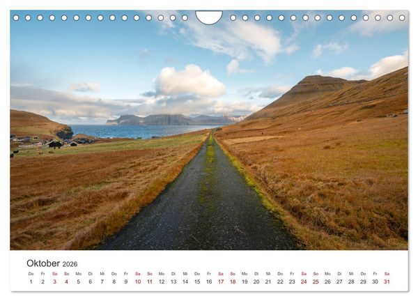 Produktbild: F&Auml;R&Ouml;ER INSELN - Herbstlichter (Wandkalender 2026 DIN A4 quer), CALVENDO Monatskalender