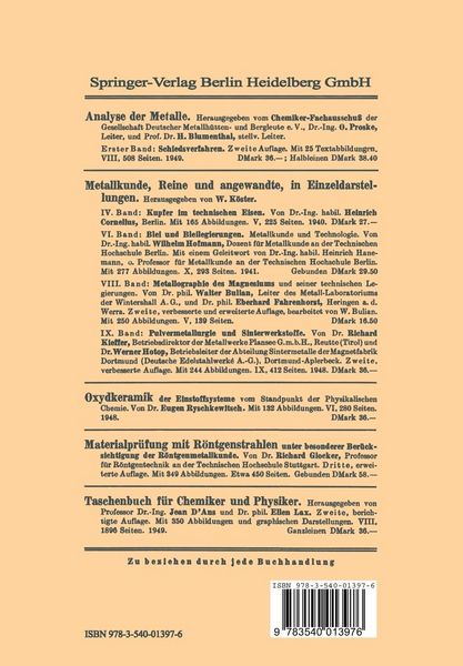 Produktbild: Die thermodynamischen Eigenschaften der Metalloxyde