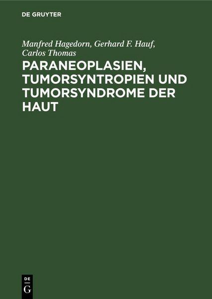 Produktbild: Paraneoplasien, Tumorsyntropien und Tumorsyndrome der Haut