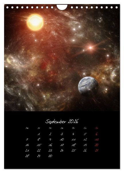 Produktbild: Die gro&szlig;e Reise in dem Universum (Wandkalender 2026 DIN A4 hoch), CALVENDO Monatskalender