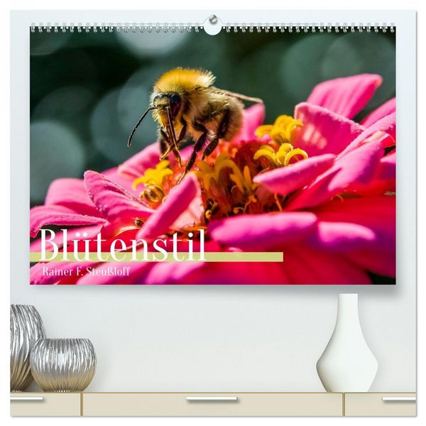 Blütenstil (hochwertiger Premium Wandkalender 2026 DIN A2 quer), Kunstdruck in Hochglanz