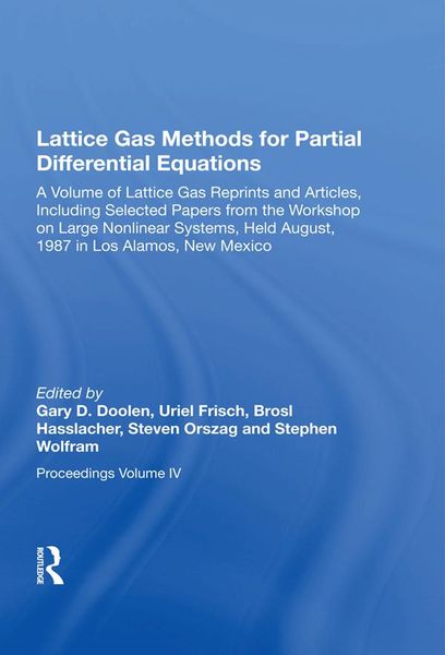 Produktbild: Lattice Gas Methods For Partial Differential Equations