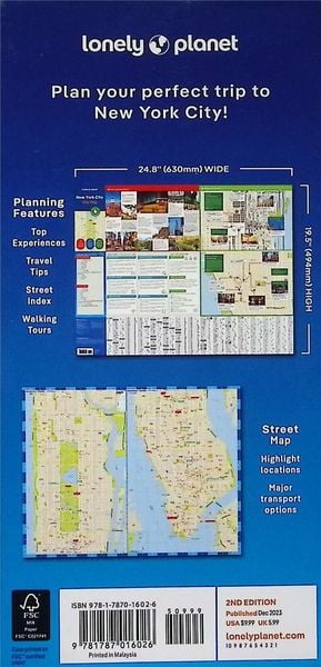 Produktbild: Lonely Planet New York City Map