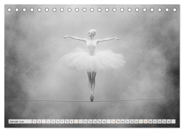 Produktbild: Im Pas de Deux mit der Stille (Tischkalender 2026 DIN A5 quer), CALVENDO Monatskalender