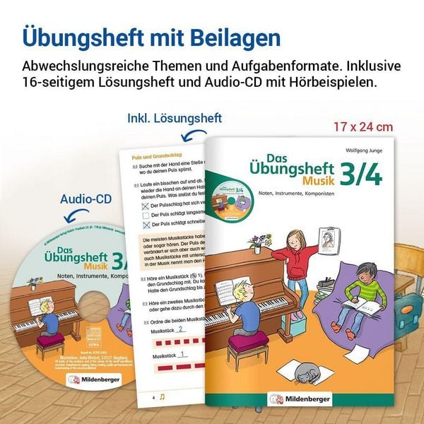 Produktbild: Das &Uuml;bungsheft Musik 3/4