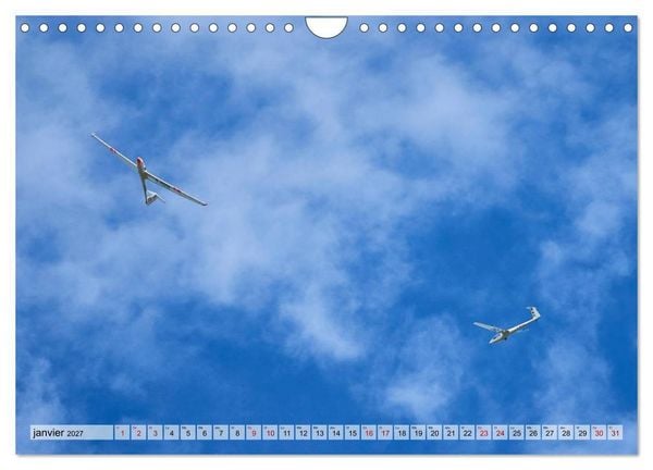 Produktbild: Voler en silence - la passion du vol &agrave; voile (Calendrier mural 2027 DIN A4 vertical), CALVENDO calendrier mensuel