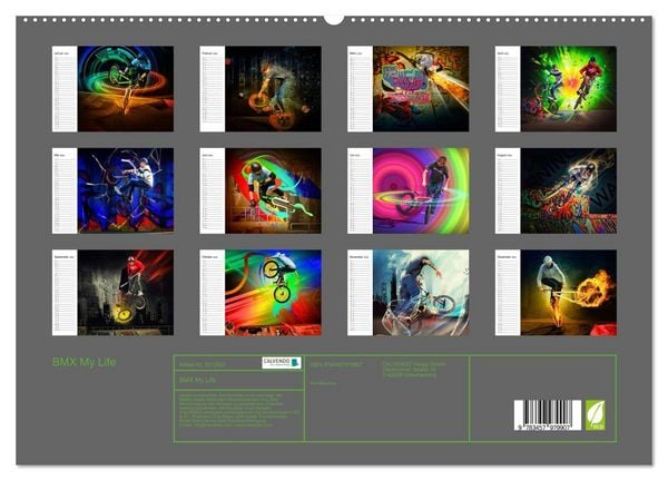 Produktbild: BMX My Life (hochwertiger Premium Wandkalender 2026 DIN A2 quer), Kunstdruck in Hochglanz