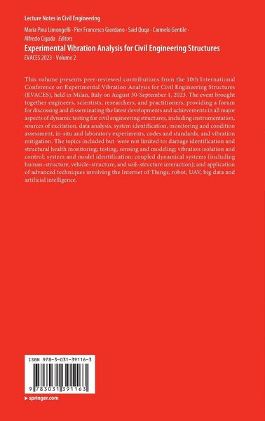 Produktbild: Experimental Vibration Analysis for Civil Engineering Structures
