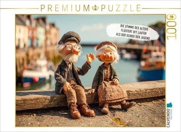 CALVENDO Puzzle Ein Motiv aus dem Kalender Oma und Opa - Sprüche über das Alter | 1000 Teile Lege-Größe 64x48cm Foto-Puzzle für glückliche Stunden