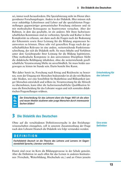 Produktbild: Uni-Wissen Germanistik / Grundkurs Lehramt Deutsch