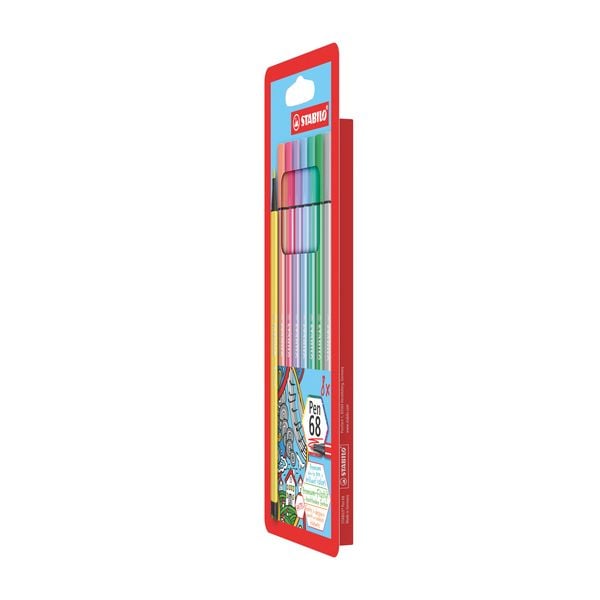 Produktbild: STABILO Premium-Filzstift -   Pen 68 - 8er Pack - Pastellfarben