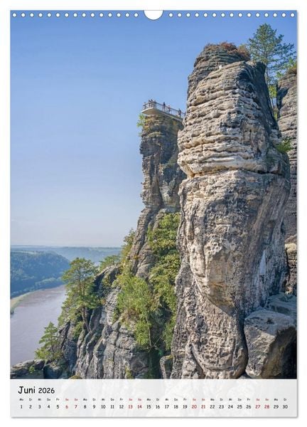 Produktbild: S&auml;chsische Schweiz - Unterwegs im sch&ouml;nen Elbsandsteingebirge (Wandkalender 2026 DIN A3 hoch), CALVENDO Monatskalender