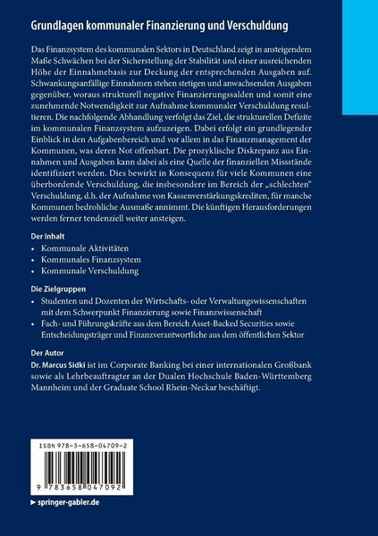 Produktbild: Grundlagen kommunaler Finanzierung und Verschuldung