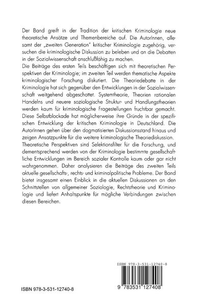 Produktbild: Kritische Kriminologie in der Diskussion