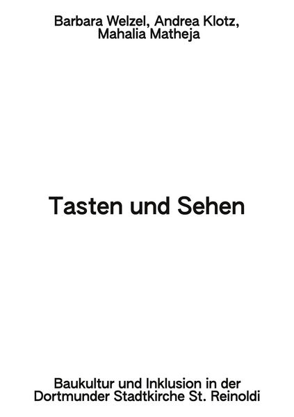 Produktbild: Tasten und Sehen