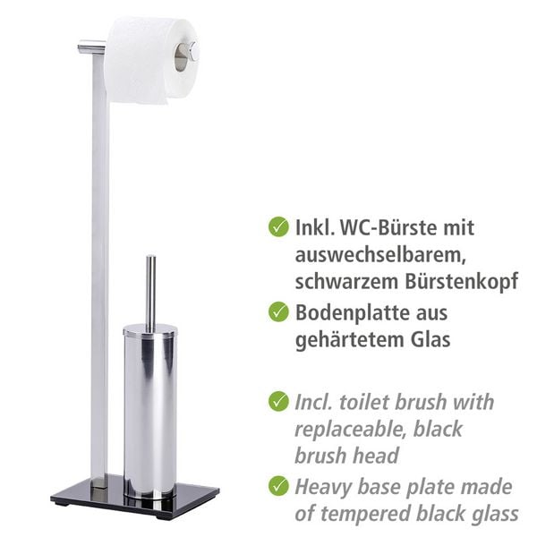 Produktbild: Stand WC-Garnitur Mod. Lava, aus rostfreiem Edelstahl