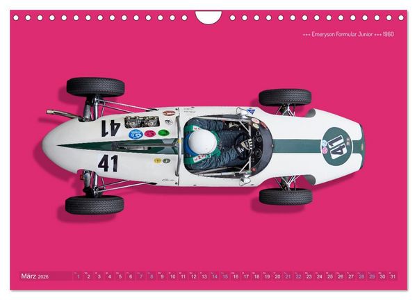 Produktbild: Legenden des Rennsports - Formel Junior 1955-1965 (Wandkalender 2026 DIN A4 quer), CALVENDO Monatskalender