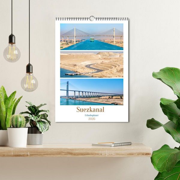 Produktbild: Suezkanal - Urlaubsplaner (Wandkalender 2026 DIN A3 hoch), CALVENDO Monatskalender